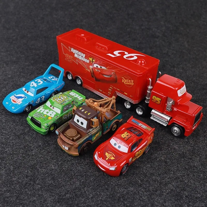Premium Disney Pixar Cars Diecast Truck Set - Lightning McQueen & Friends, Ages