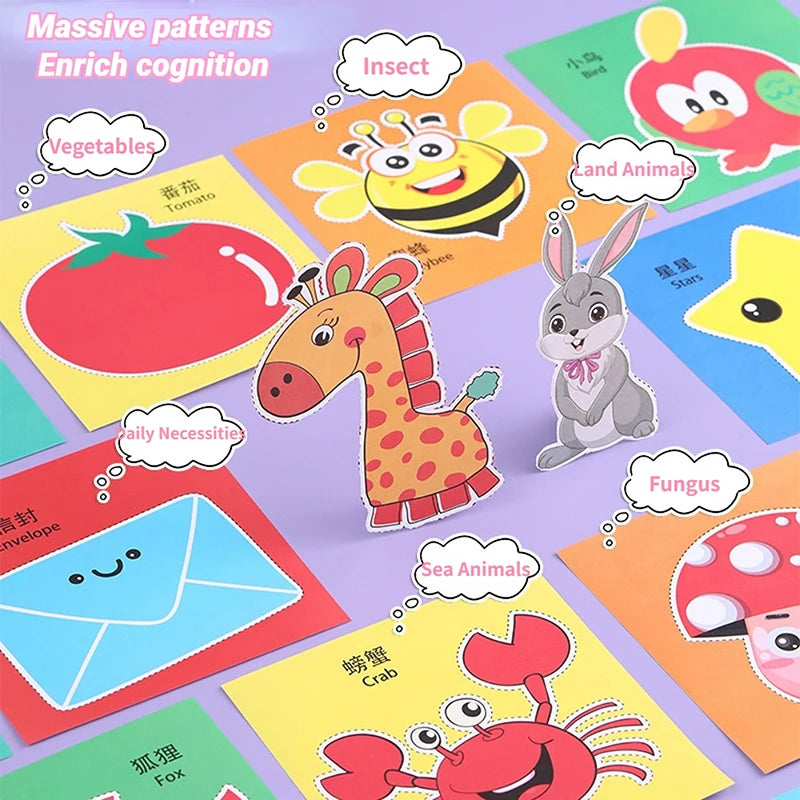 Premium 49-91pcs Learn Scissor Skills Cut Paper Craft Toys Safety Scissors Presc