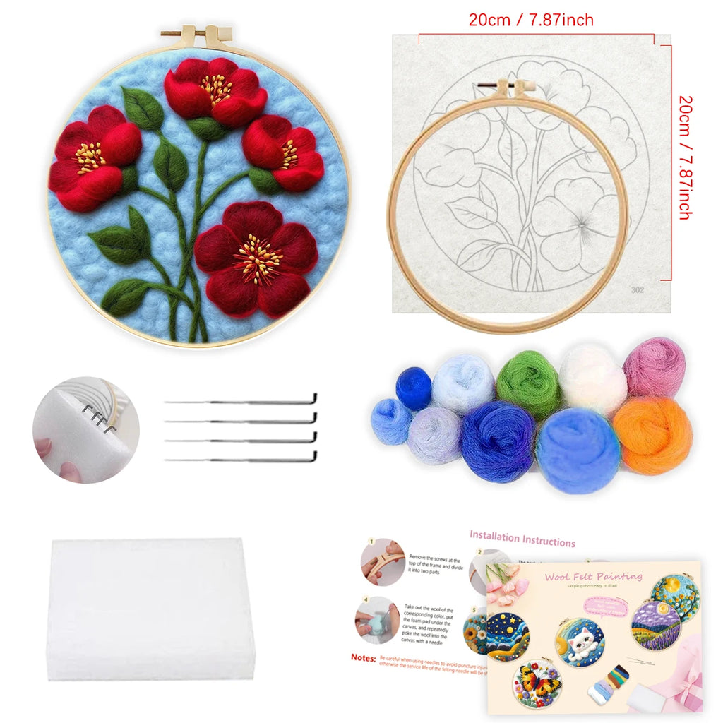 Needle Felting Starter Kit - Craft Set with Tools, Ages 3+ (Creative Play)