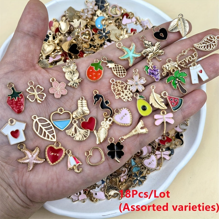 Metal Charm Bead Mix | 8/18/48/98pcs Alloy Pendants for DIY Jewelry