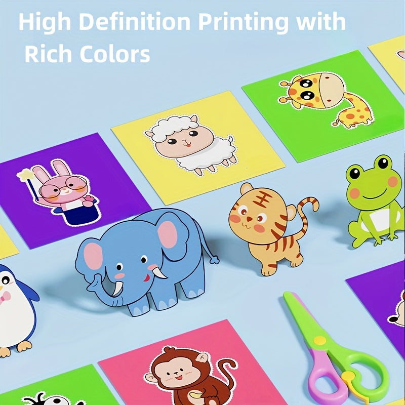 Paper Cutting Activity Kit | 96/120/240 Pages + Child-Safe Scissors