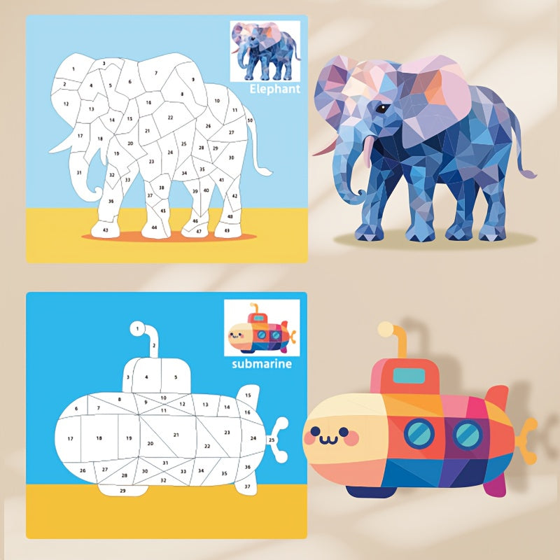 Sticker Puzzle Book | Educational Sticker Scenes (Ages 3+)
