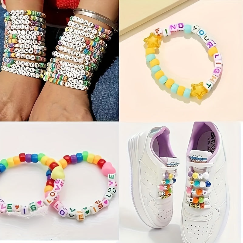 Alphabet Bead Mix | 100pc Acrylic Letter Beads
