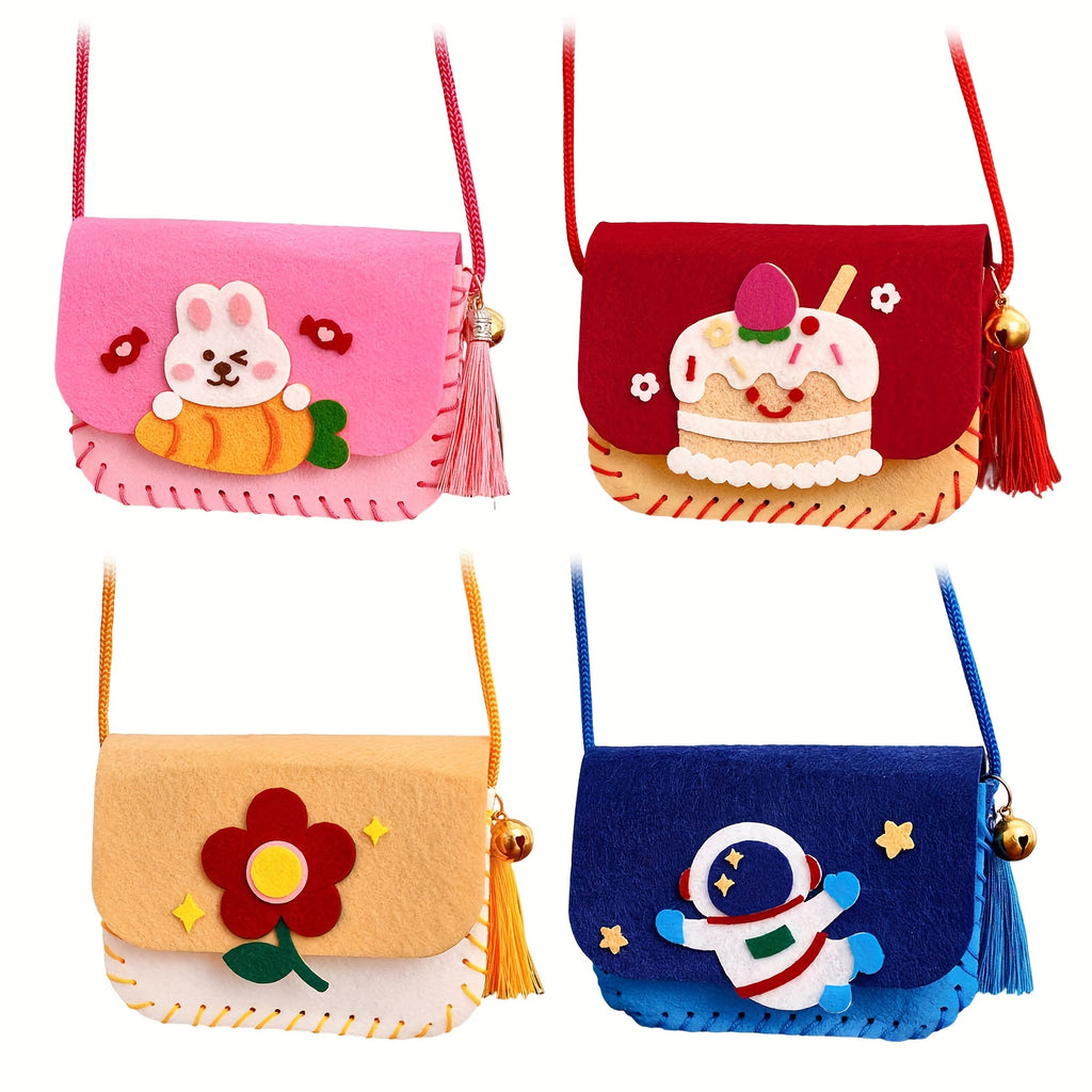 Felt Crossbody Bag Sewing Kit | Cartoon DIY Felt Purse