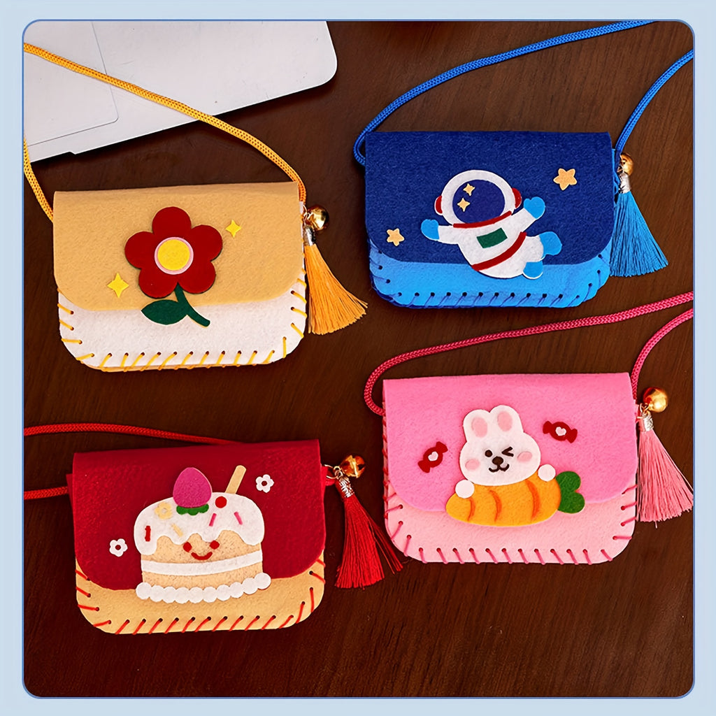 Felt Crossbody Bag Sewing Kit | Cartoon DIY Felt Purse