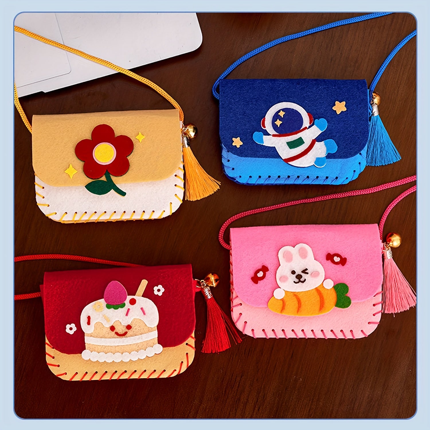 Felt Crossbody Bag Sewing Kit | Cartoon DIY Felt Purse