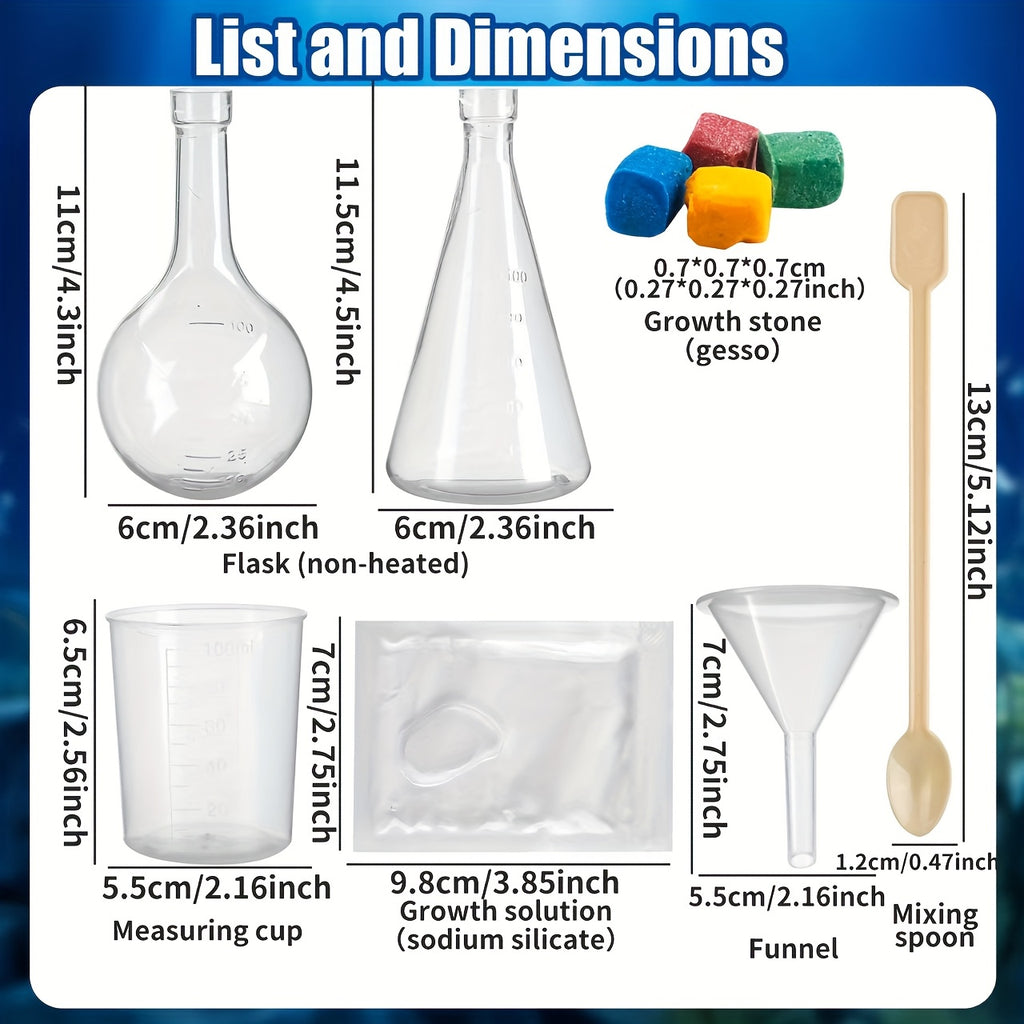 Underwater Magic Growth Stones | Water Garden Crystal Experiment Kit