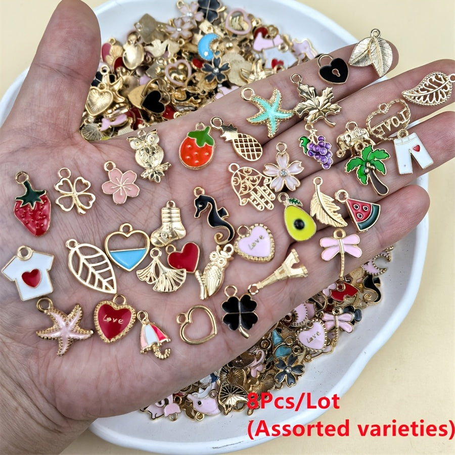 Metal Charm Bead Mix | 8/18/48/98pcs Alloy Pendants for DIY Jewelry