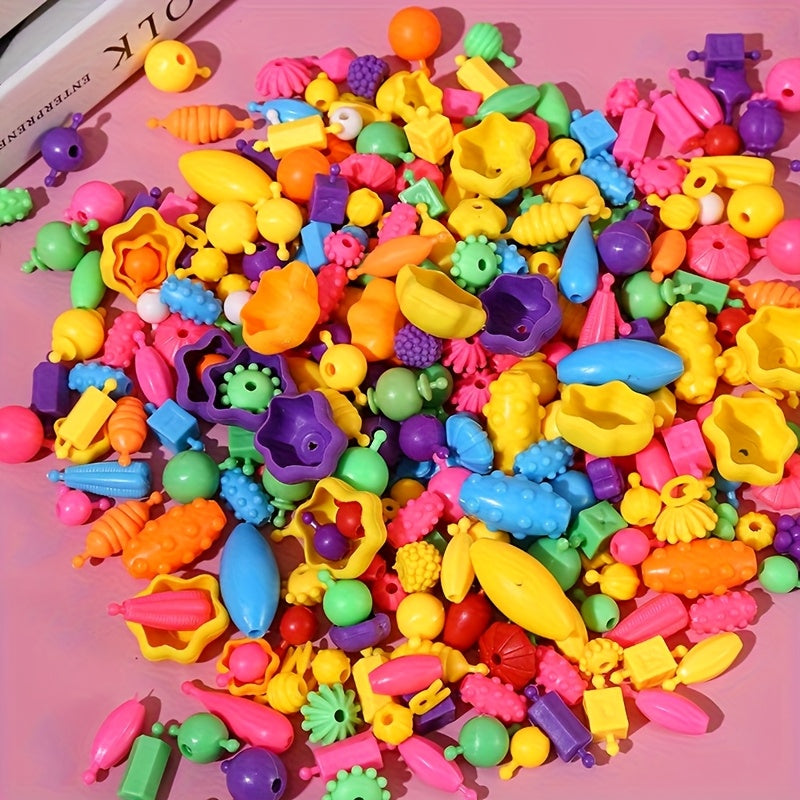 Snap Button Bead Kit | 100/370pc Click-Together Jewelry Set