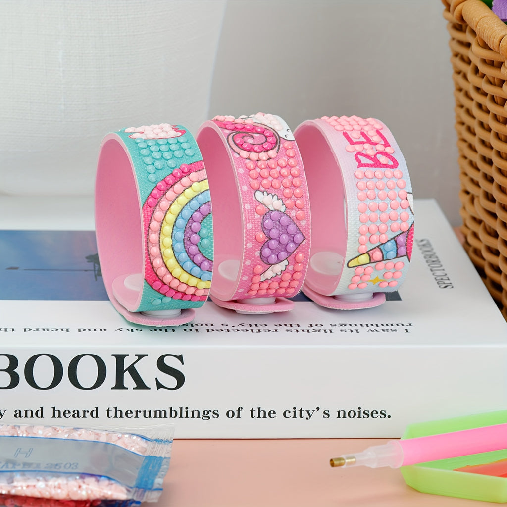 Diamond Painting Bracelet Kit | 3pcs Snap-On Sparkle Bands