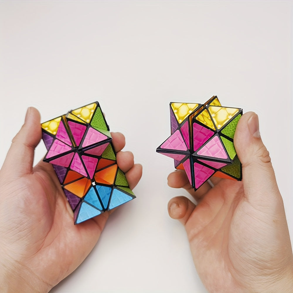 Infinity Magic Cube | Hexagon Flip Fidget (Mixed Colors, ABS)