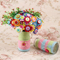 Button Bouquet Craft Kit | 40-Button DIY Flower Arrangement