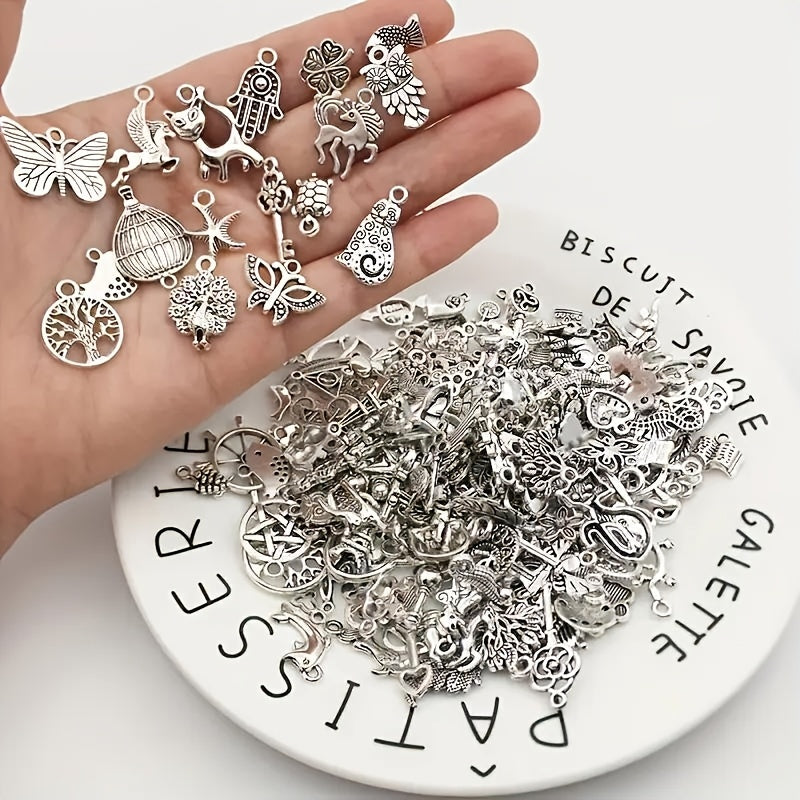 Metal Charm Bead Mix | 8/18/48/98pcs Alloy Pendants for DIY Jewelry
