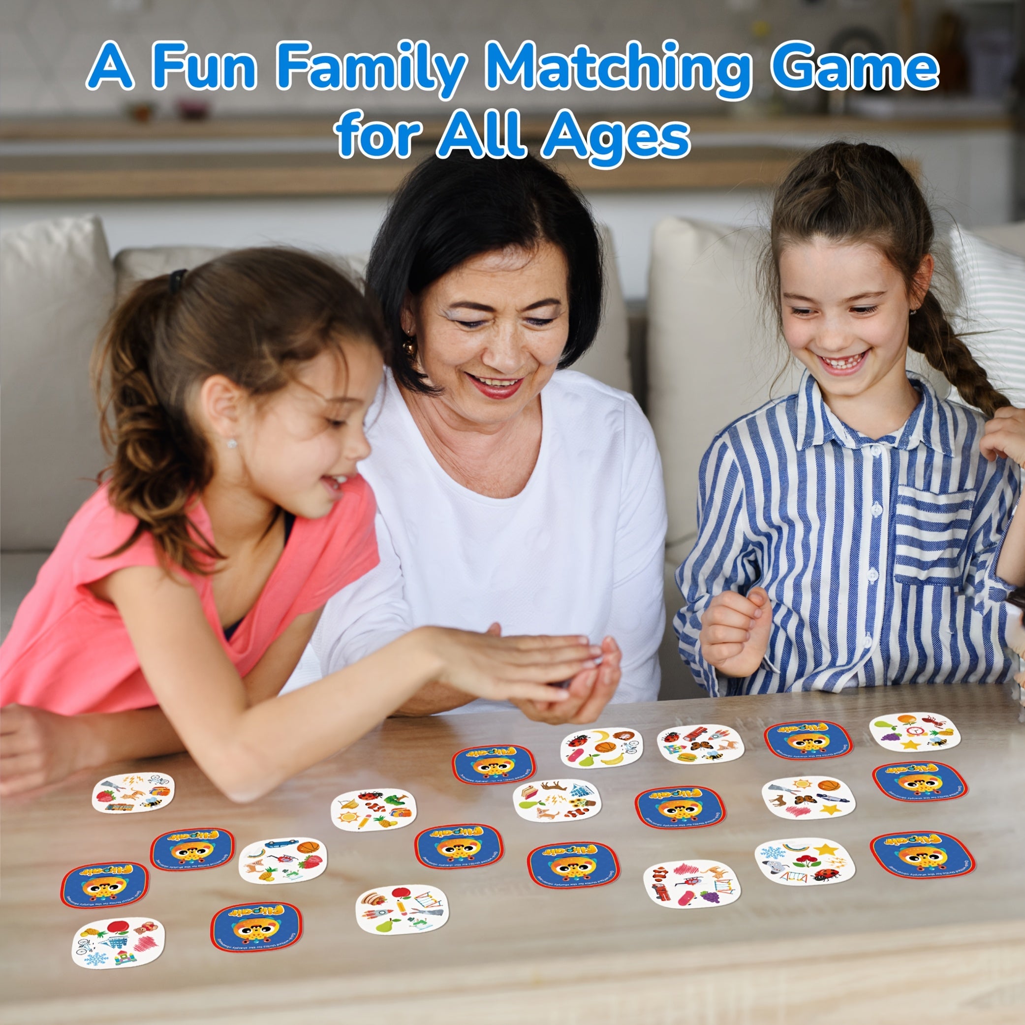 Kids Matching Card Game | 55-Card Memory & Concentration Deck