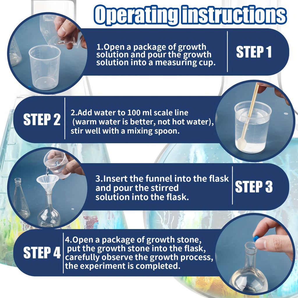 Underwater Magic Growth Stones | Water Garden Crystal Experiment Kit