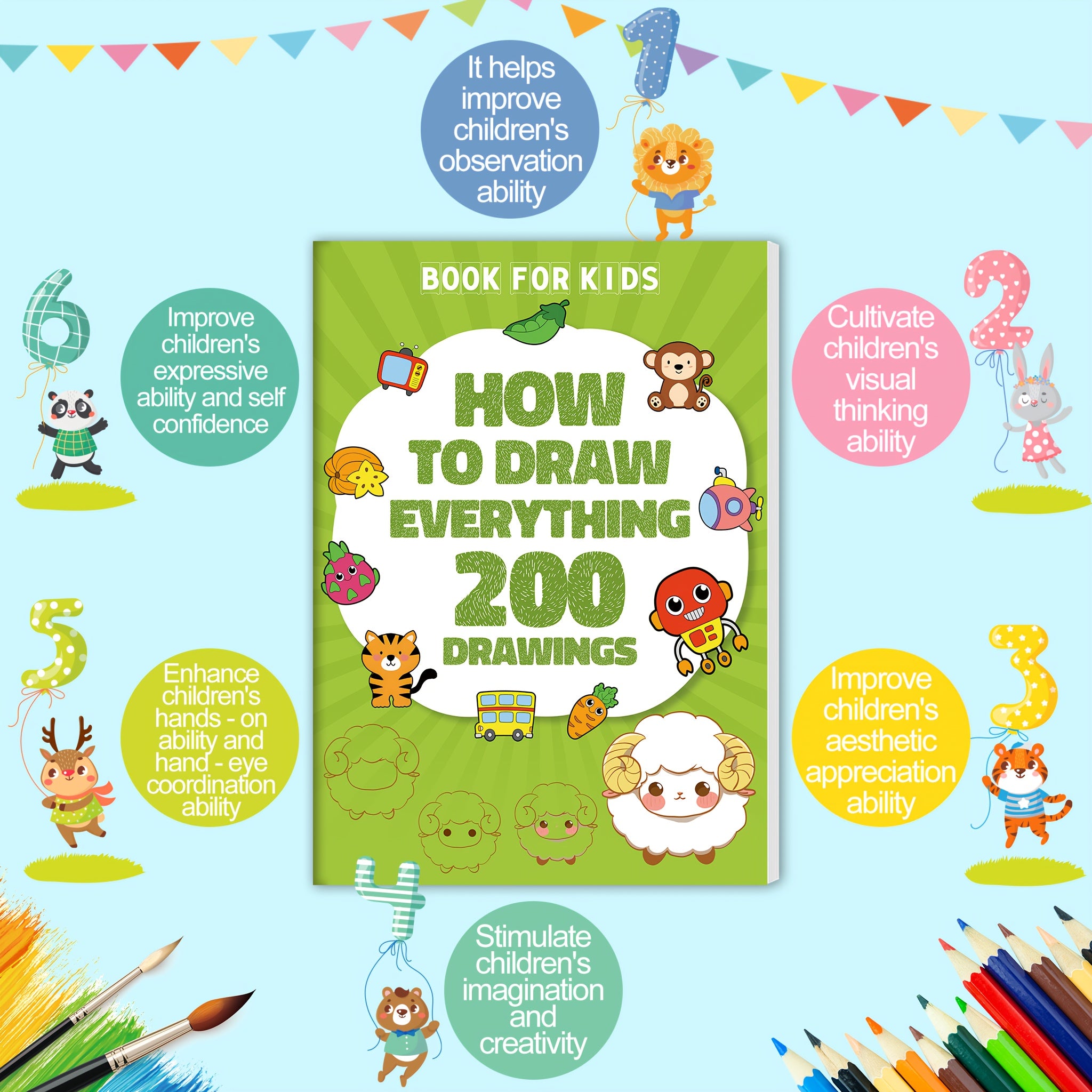 How to Draw Everything | 200-Step Kids Drawing Book
