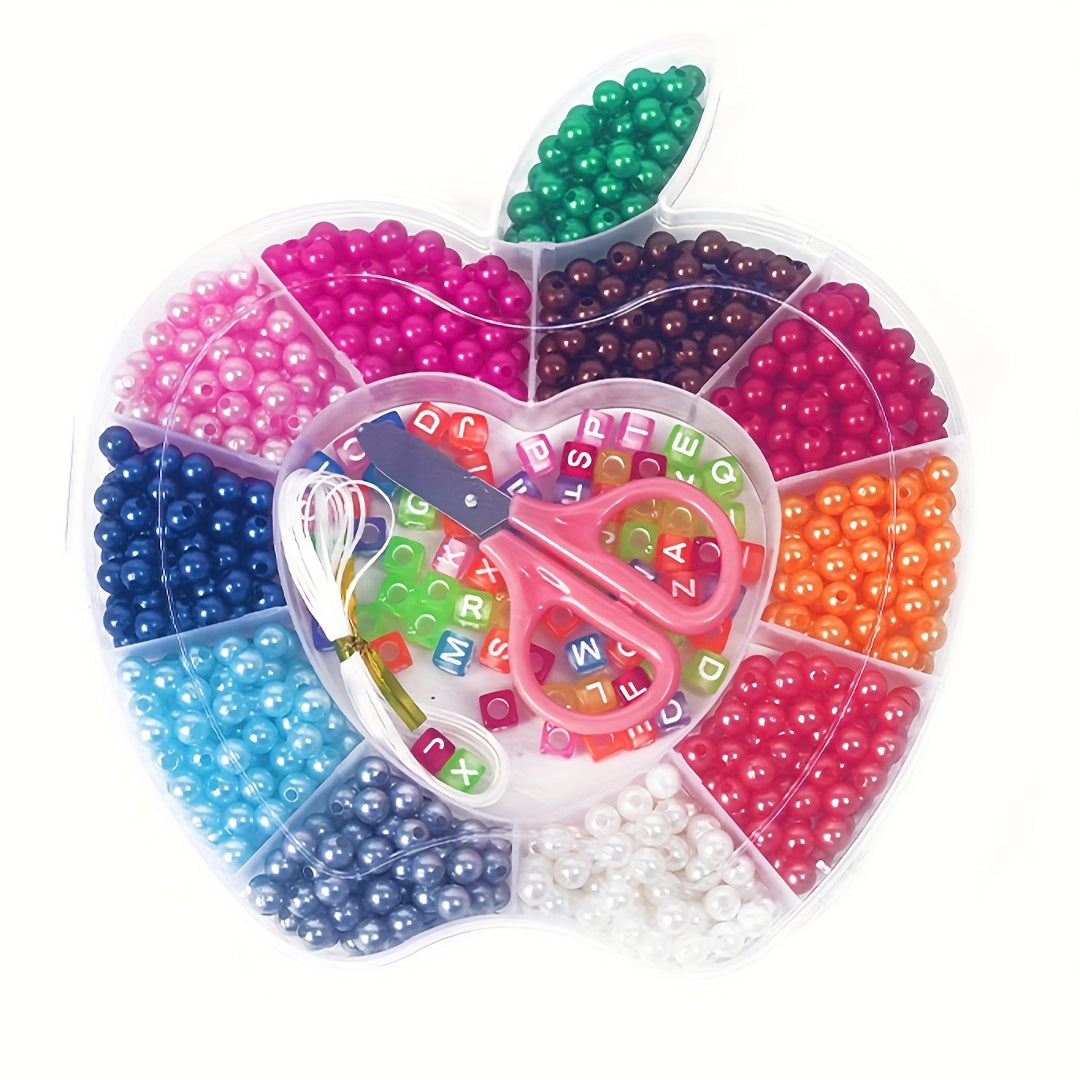 Colorful Pearl Bead Mix | ~720pc Animal/Fruit Shapes