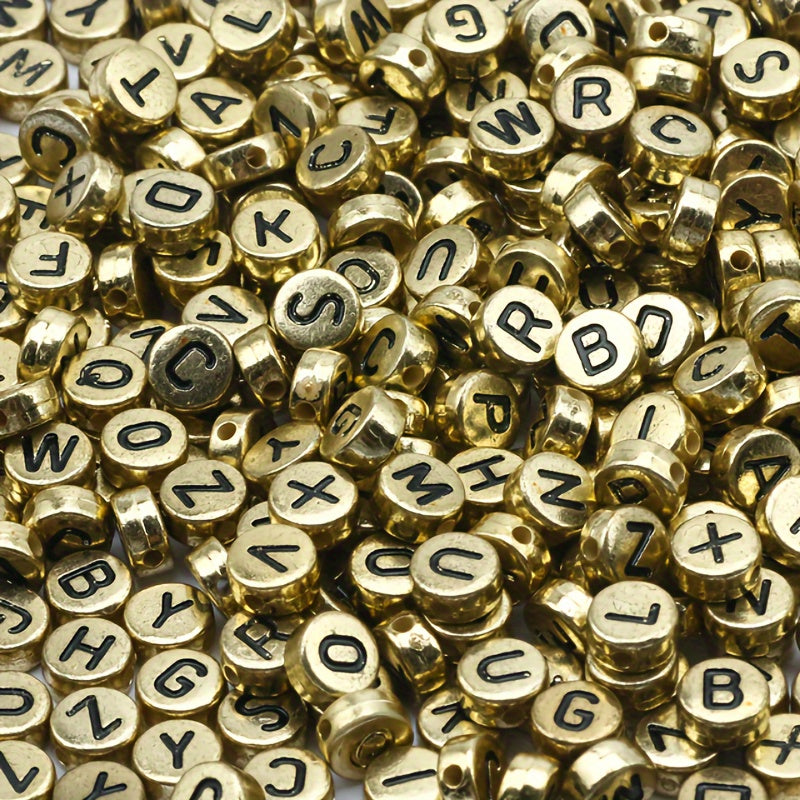 Alphabet Bead Mix | 100pc Acrylic Letter Beads