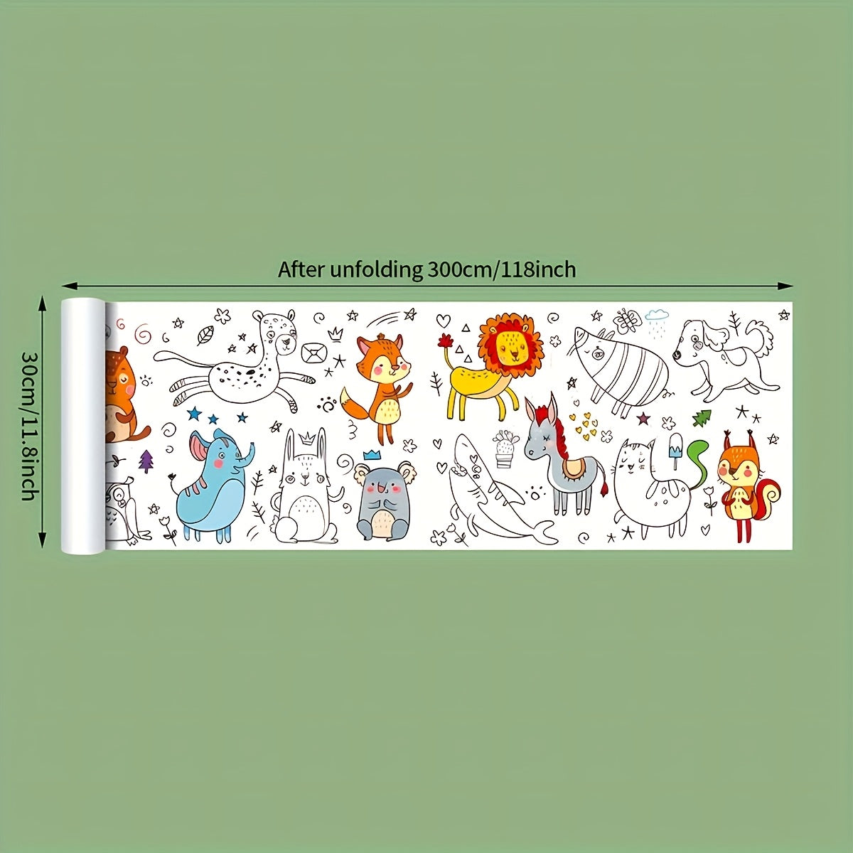 Doodle Paper Roll | 3m Themed Kids Coloring Paper