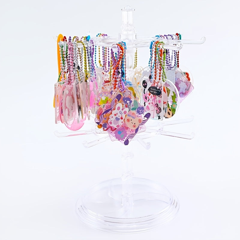 Glitter Keychain Sticker Kit | Gradient DIY Charms with Stencils