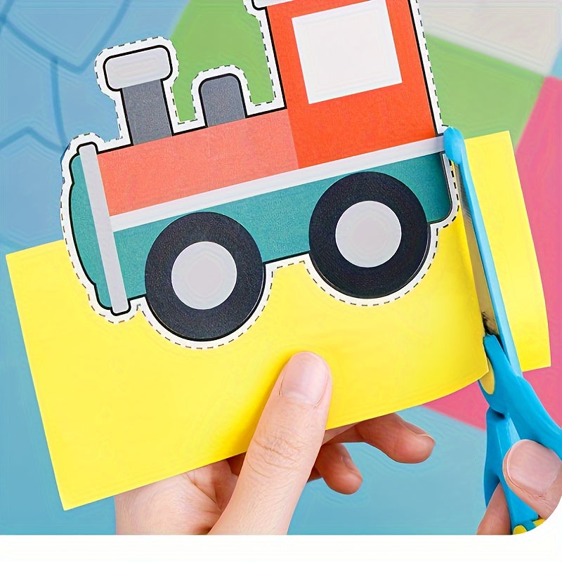 Paper Cutting Activity Kit | 96/120/240 Pages + Child-Safe Scissors