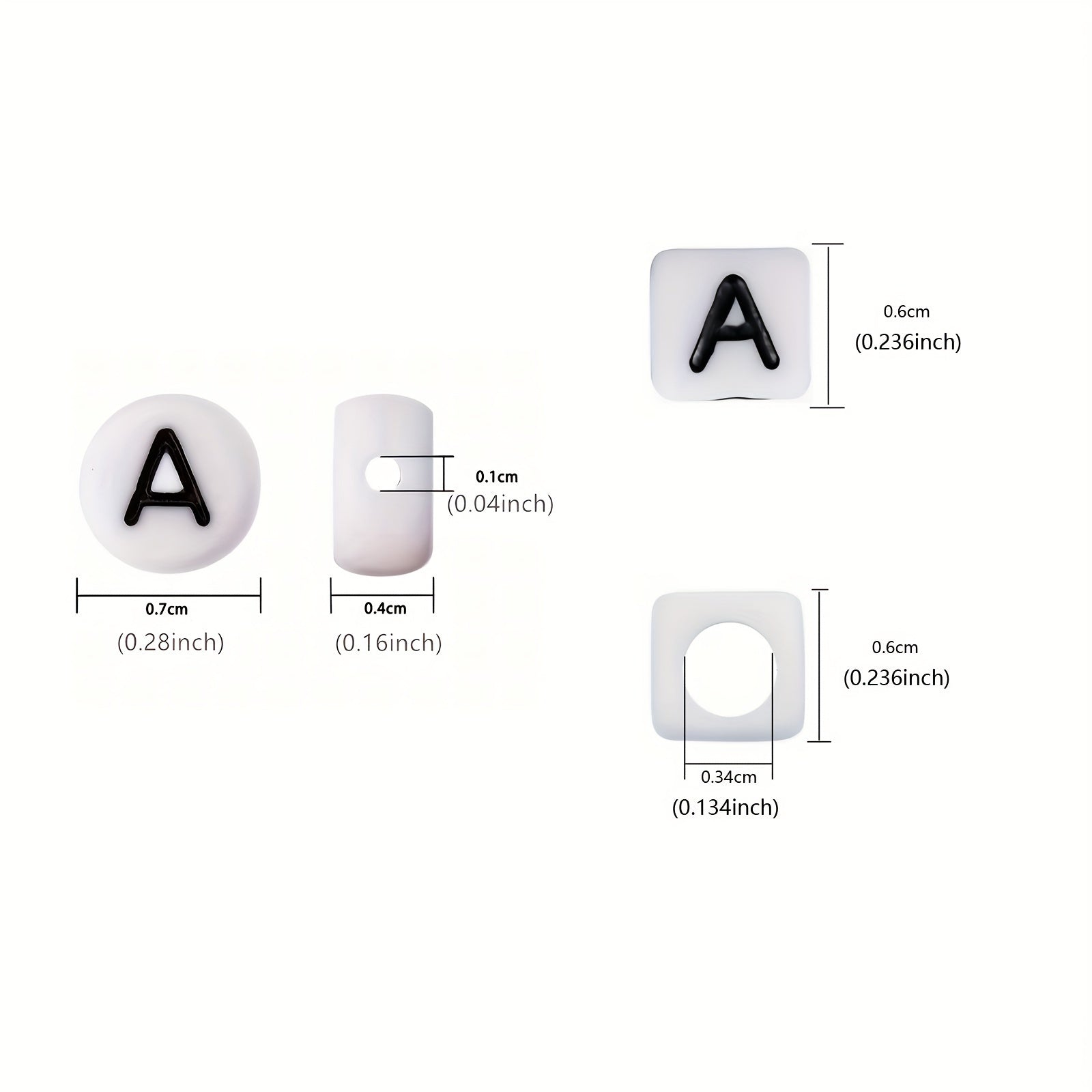 Alphabet Bead Mix | 100pc Acrylic Letter Beads