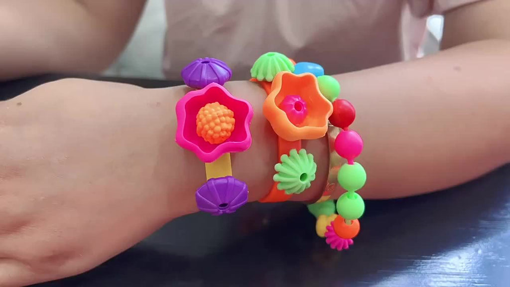 Snap Button Bead Kit | 100/370pc Click-Together Jewelry Set