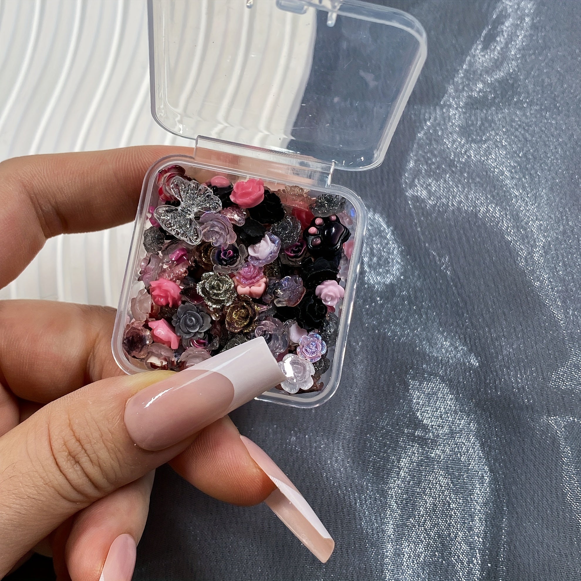 Resin Charms Mix | 35/100pcs Floral & Butterfly Craft Embellishments