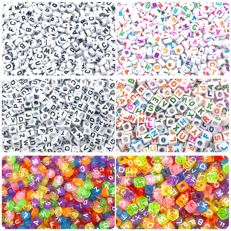 Alphabet Bead Mix | 100pc Acrylic Letter Beads